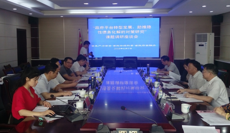 北冰院長參與“政府平臺轉(zhuǎn)型發(fā)展，助推隱性債務(wù)化解的對策研究”課題調(diào)研座談會